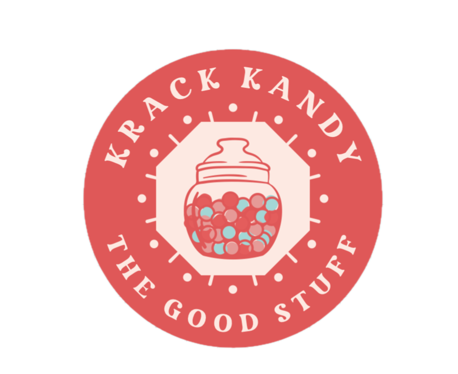 Hard crack candy logo image